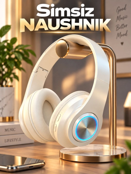P9 simsiz Bluetooth quloqchini – Mikrofonli, buklanadigan Over-Ear naushnik