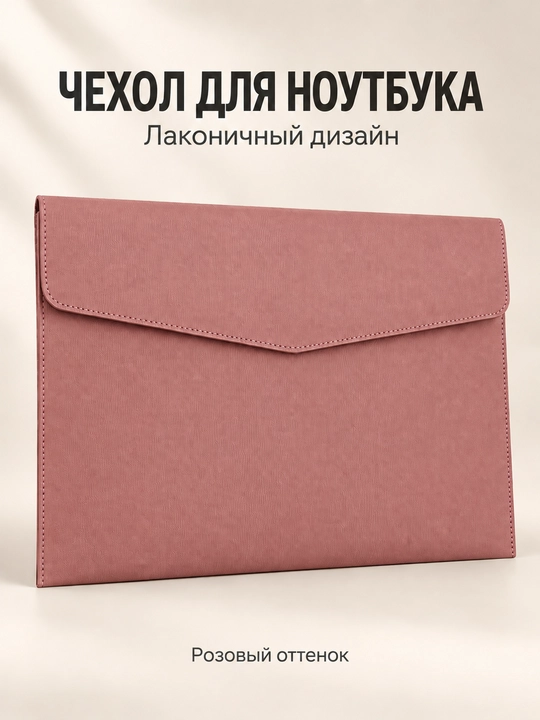 Чехол-конверт для ноутбука, минималистичный - 