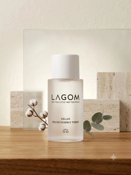 Набор Lagom Mini: гель-пенка для умывания, мист-тонер с микропеной и увлажняющий крем