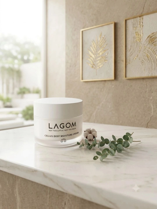 Набор Lagom Mini: гель-пенка для умывания, мист-тонер с микропеной и увлажняющий крем