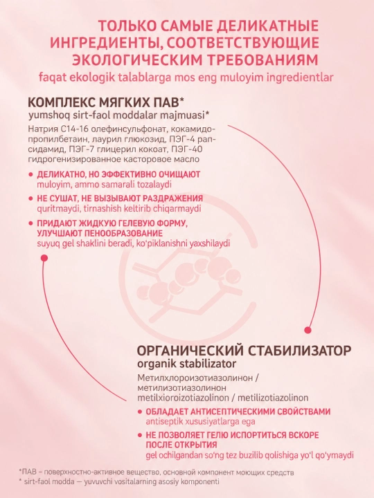 Samimiy gigiena vositasi Dr.Rashel, 220 ml