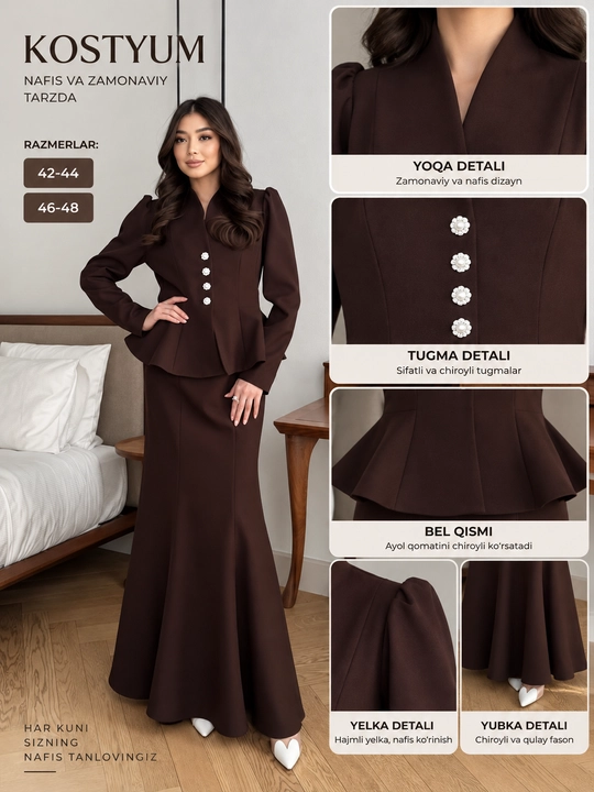 Женская одежда, кофта и юбка для девушек костюм (42-44 46-48)