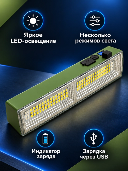 Chirog‘i Ko‘p rejimli USB orqali quvvatlanadigan LED kemping