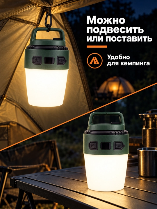 Chirog‘i Ko‘p rejimli USB orqali quvvatlanadigan LED kemping