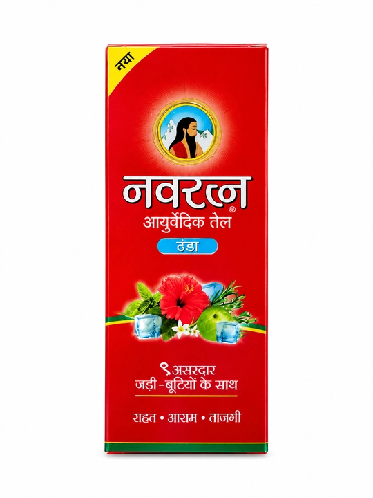 Navratna Ayurvedic Oil — охлаждающее аюрведическое масло, для волос и кожи головы