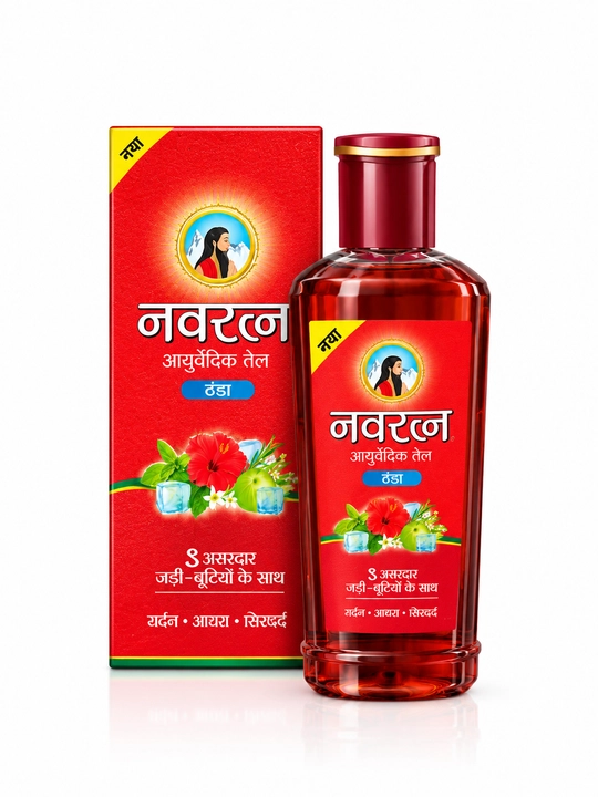 Navratna Ayurvedic Oil — охлаждающее аюрведическое масло, для волос и кожи головы