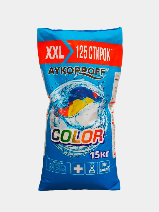 Стиральный порошок AYKOPROFF COLOR, автомат, 15 кг