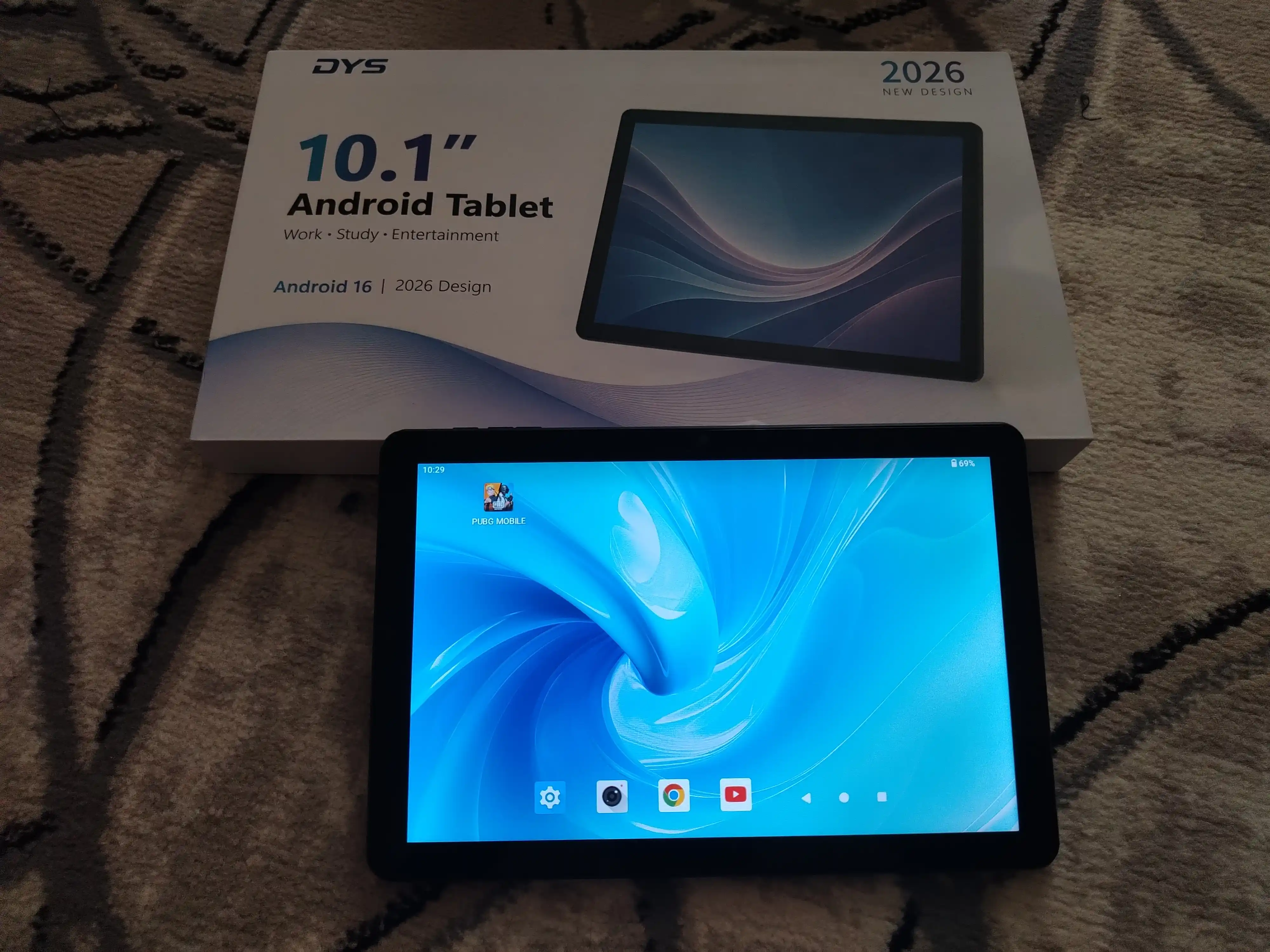 Планшет DYS Android 16 10.1", LTE, 20GB RAM, 128GB ROM, мощный процессор Unisoc T615
