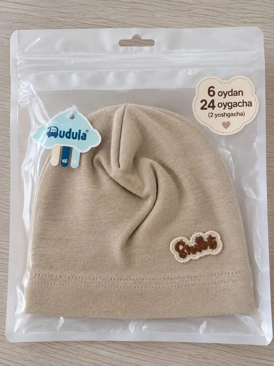 Bolalar uchun trikotaj qalpoq, paxta tolali, elastik, mavsumiy, unisex