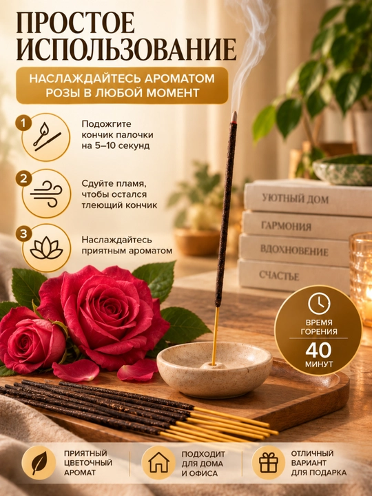 Uy uchun xushbo‘y tayoqchalar aromatli tayoqchalar 20 dona