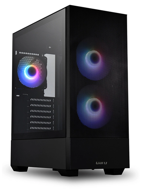 Корпус Lian Li LANCOOL 205M MESH microATX, 2 вентилятора 140 мм ARGB, стекло, видеокарта до 350 мм - 