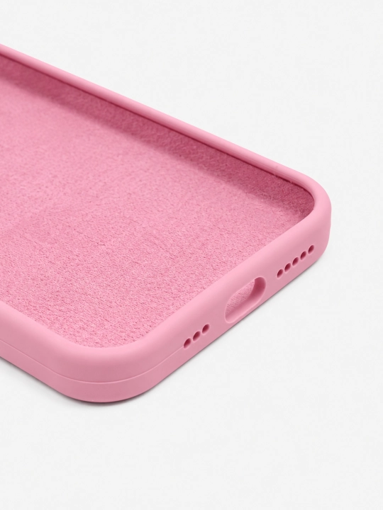 Силиконовый чехол с бархатной подкладкой для iPhone 11/12/13/14/15/16/17/17air/18 Promax