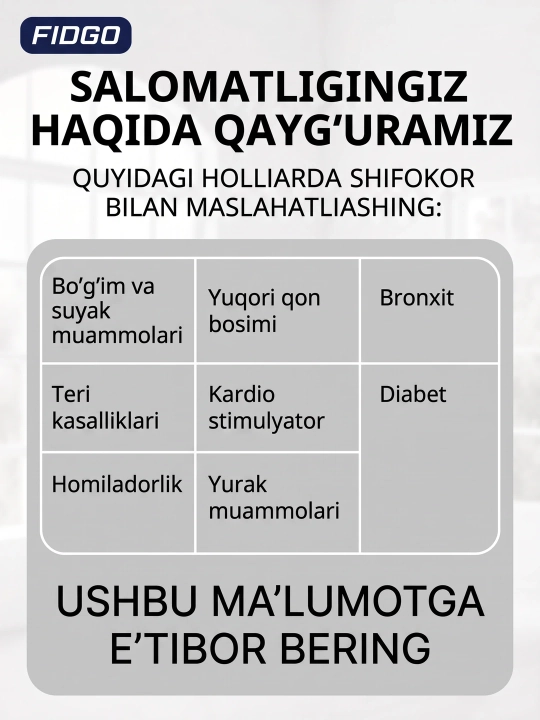 Vibroplatforma FIDGO, ozish va massaj uchun trenajyor, Bluetooth va pult bilan