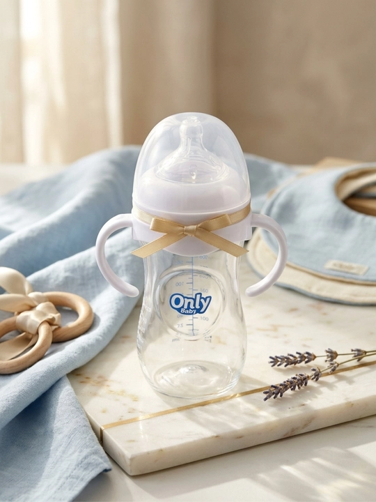 Бутылочка для кормления, "Only Baby", детская бутылочка, бутылочка с ручками - 