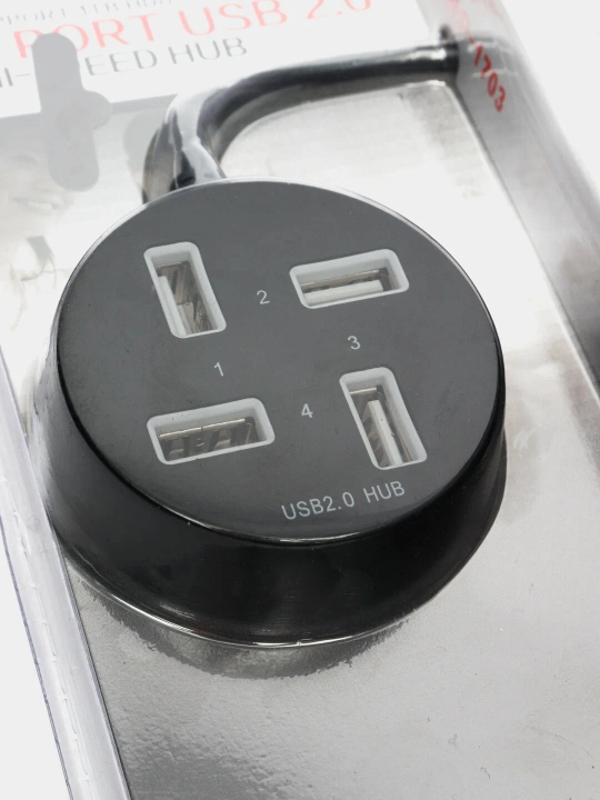 Portativ USB hub P1703, 4 ta USB uchun kontsentrator, 480 Mbps