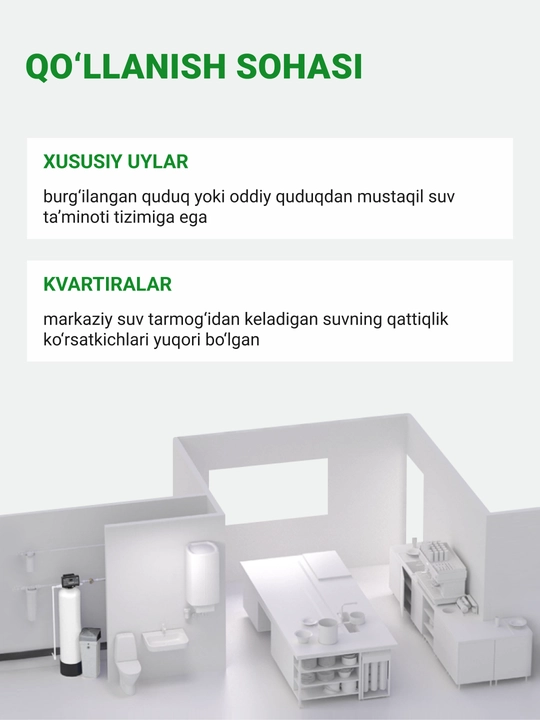 Geyser Ekotar A filtrlovchi yuklamasi, 25 l, tarkibida 8 mg/l gacha temir bolgan suv uchun
