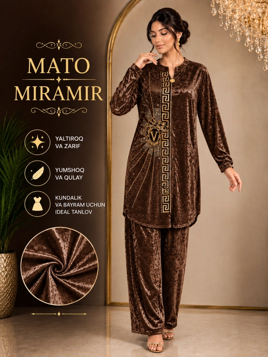 Женский комплект из двух предметов брюки: брюки и осенний халат