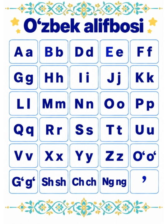 O‘zbek alifbosi  - 