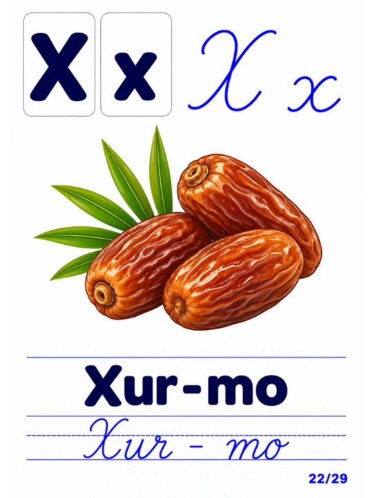 Узбекский алфавит
