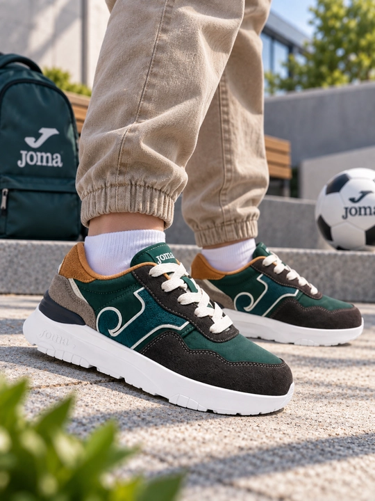 Детские повседневные кроссовки Joma C.367 Jr, зелёно-коричневые, JC367W2517
