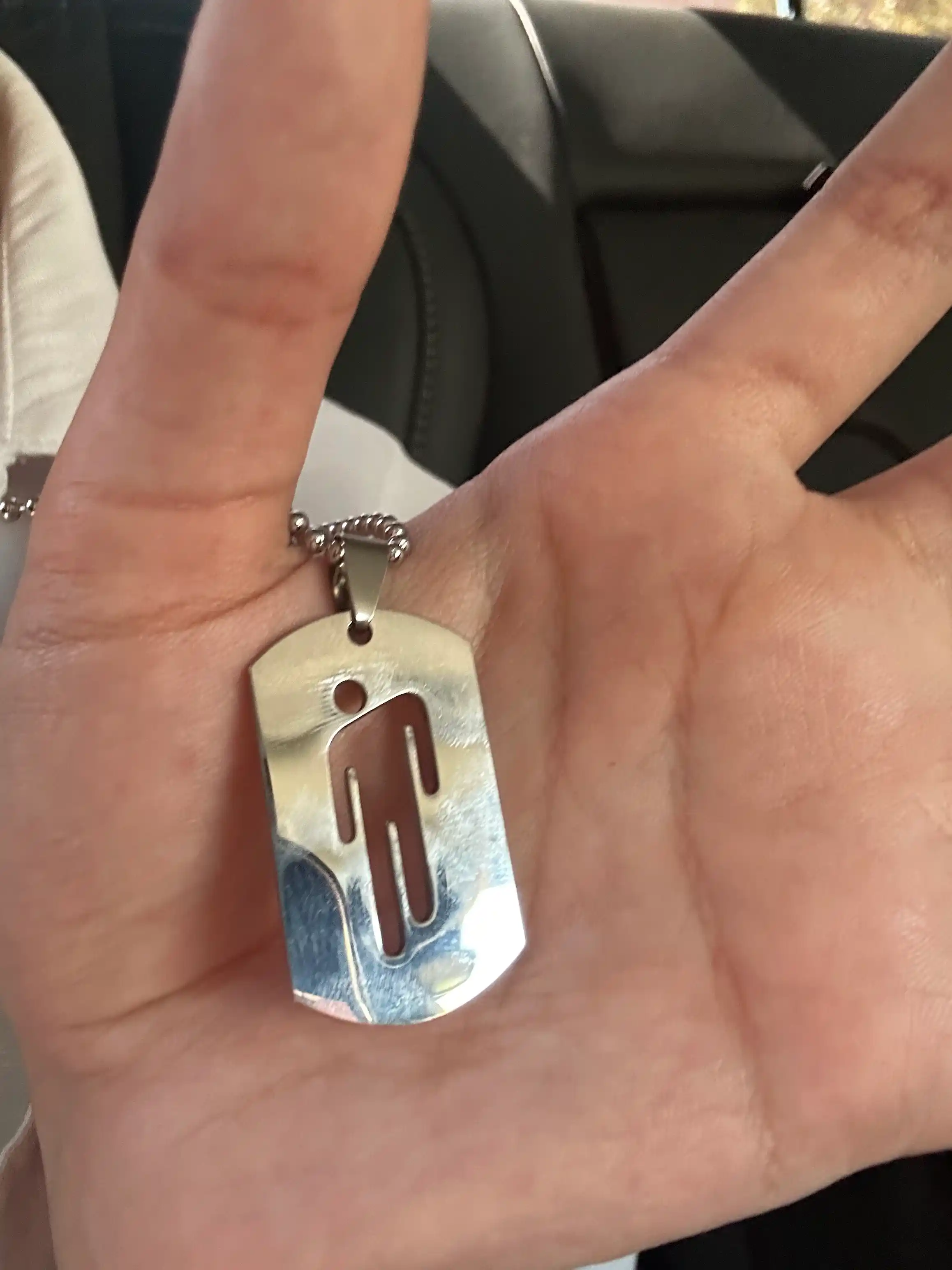 Кулон Билли Айлиш "Blohsh" на цепочке, подвеска Billie Eilish, молодежная бижутерия