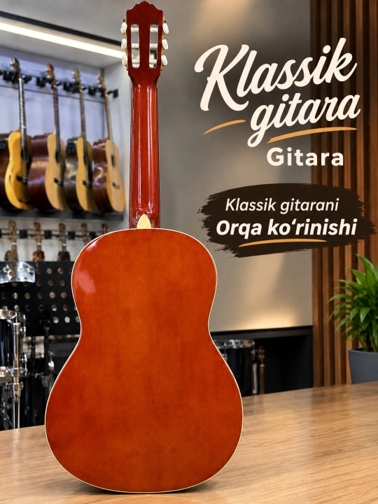 Klassik gitara 39 razmer lakli