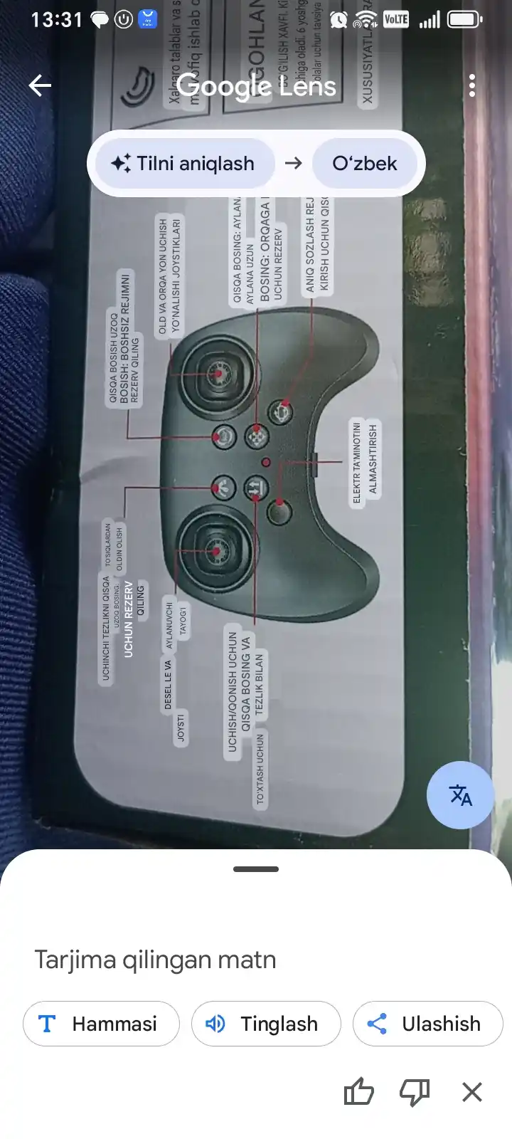 360° fokusli va yorqin RGB yoritgichli radio boshqariladigan Fighter dron samolyoti