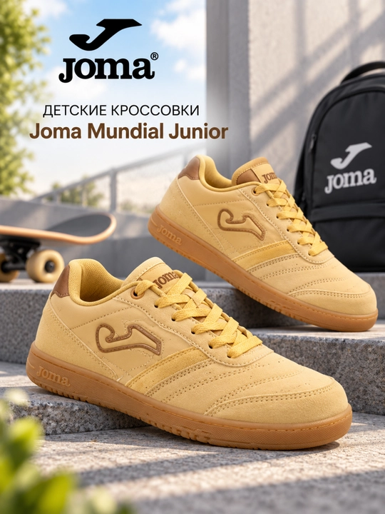 Детские повседневные кроссовки Joma Mundial Jr, цвет camel, JMUNW2526