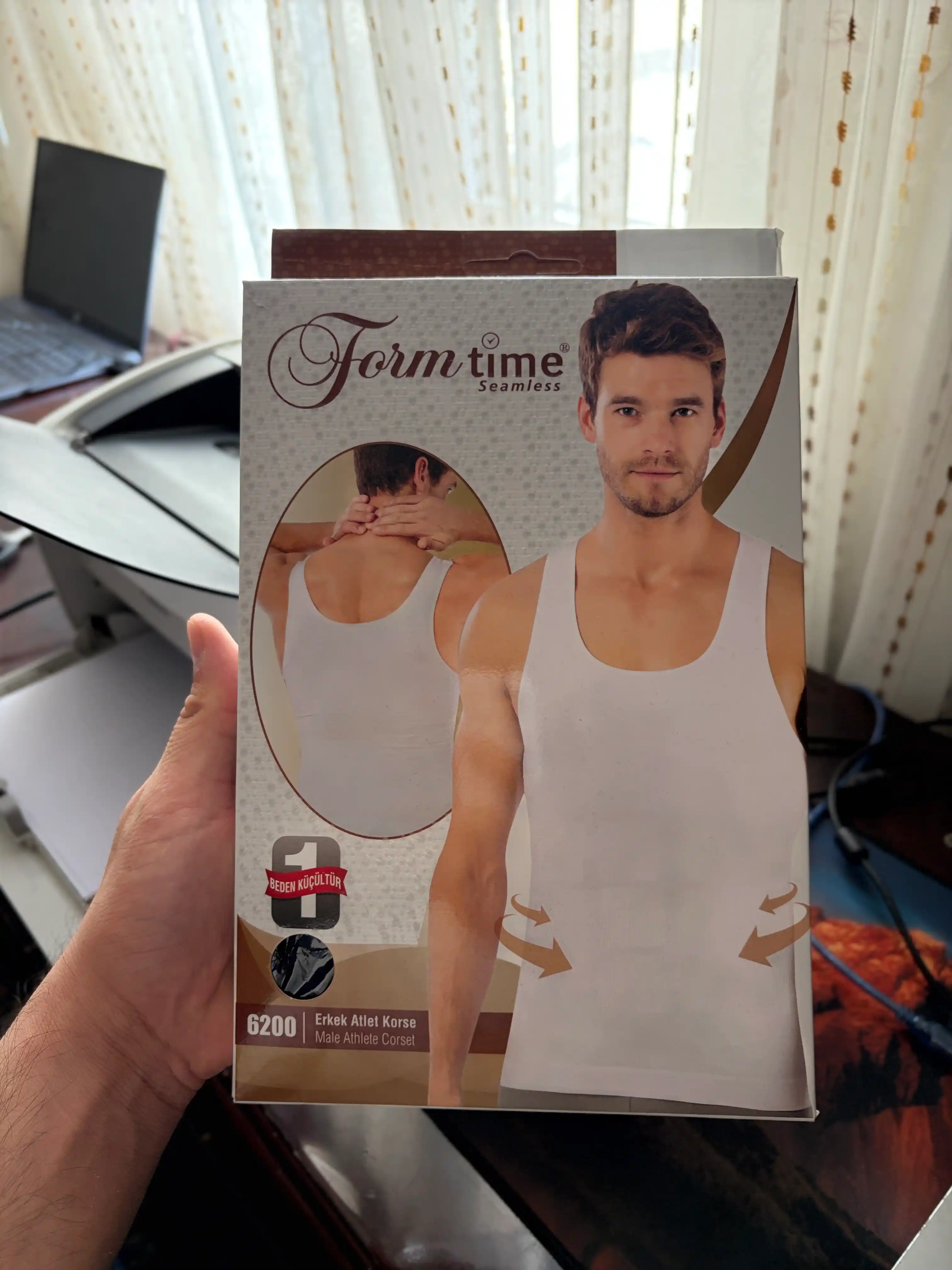 Утягивающая майка Form Time мужская, майка-корсет для живота, талии и коррекции фигуры