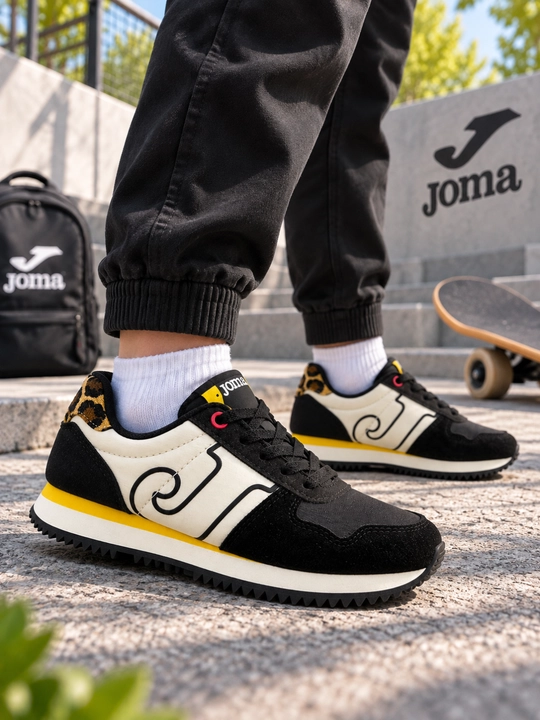 👟 Bolalar uchun Joma Origen Jr kundalik krossovkalari, qora-bej, JORIGW2541