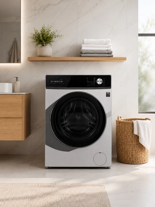 Avtomat kir yuvish mashinasi 10 kg, inverter motor, bug‘li yuvish, Auto Sensing, A++