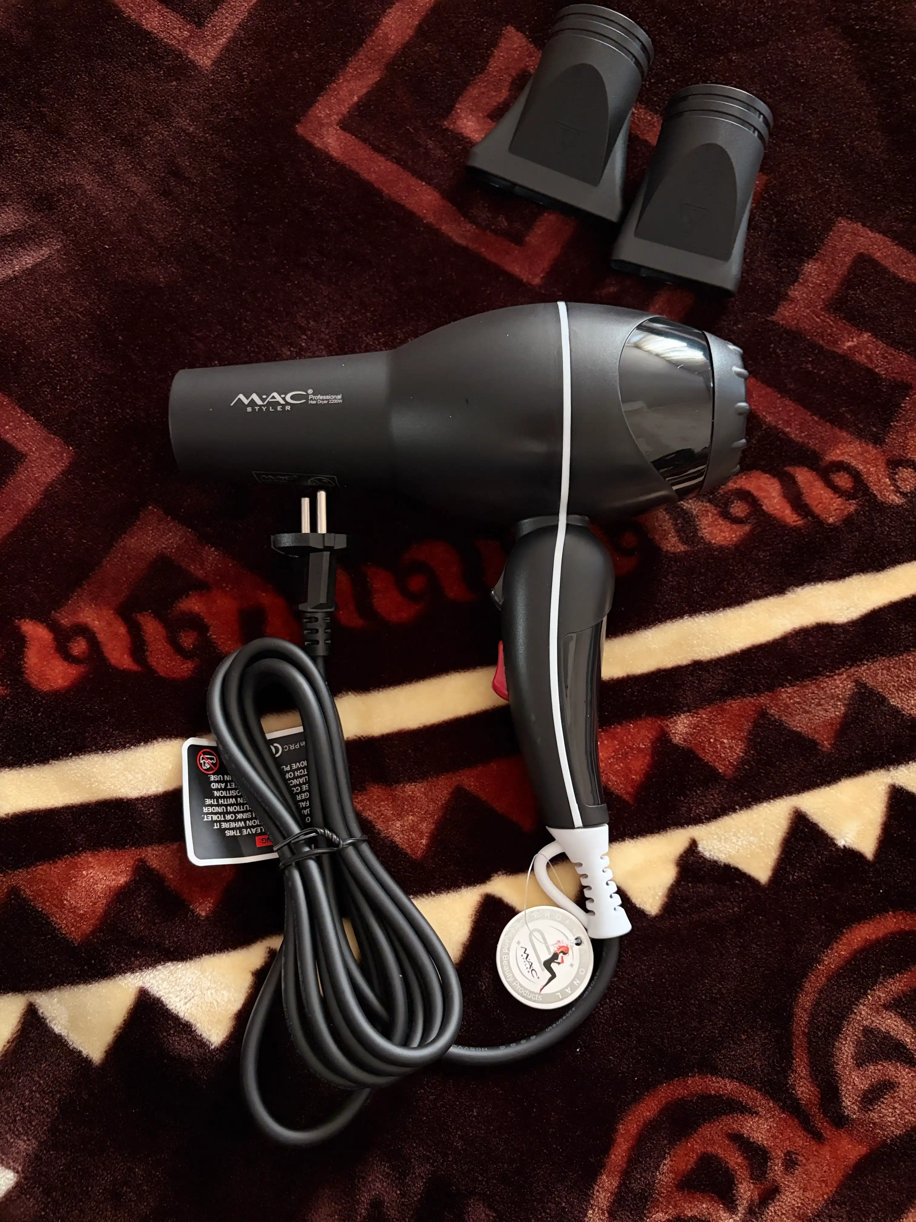 Фен MAC Styler Professional, фен для волос, профессиональный для дома и салона