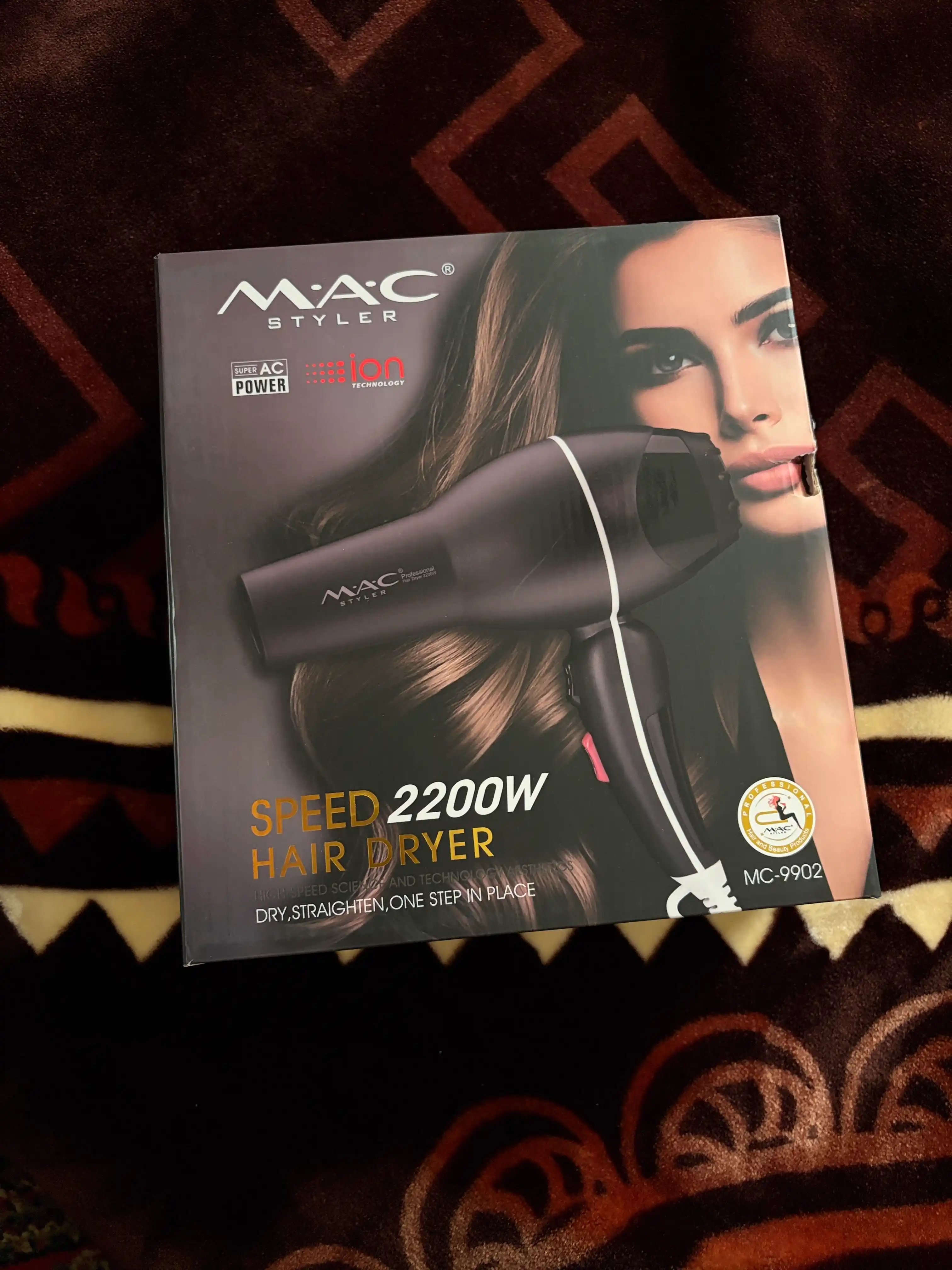 Фен MAC Styler Professional, фен для волос, профессиональный для дома и салона