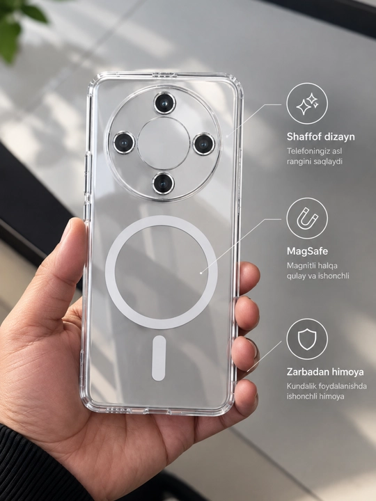 Прозрачные силиконовые чехлы для смартфонов Honor чехлы, X7D, X8D и X9D — мягкие и удобные - 