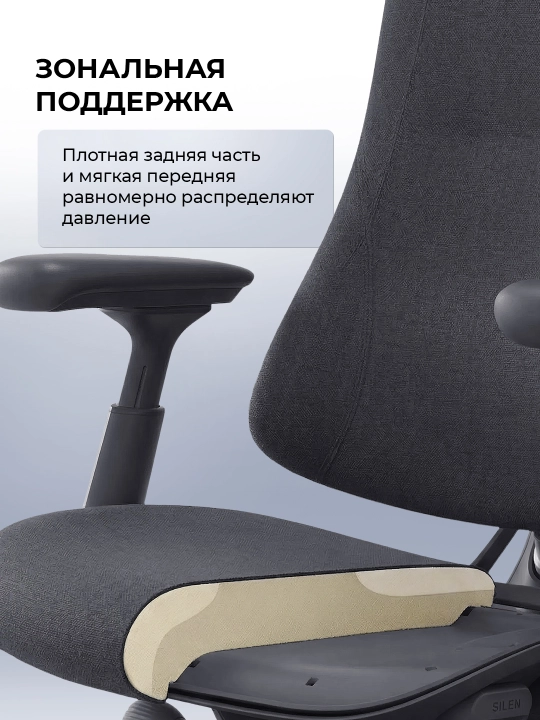 Офисное кресло эргономичное LiberNovo Omni Gen / массаж спины / 4D-подлокотник