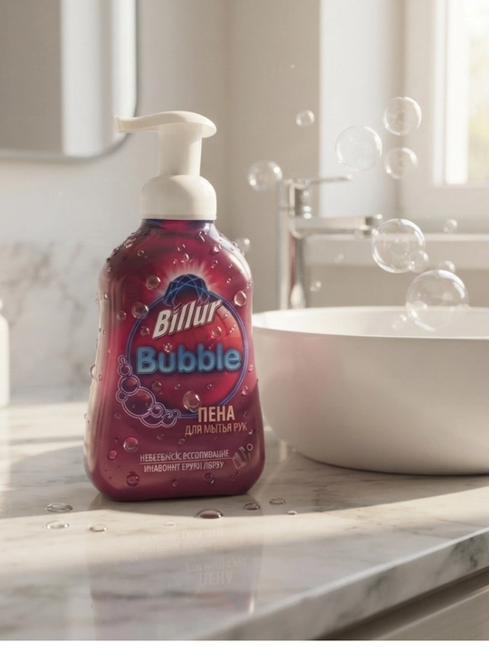 Пенка для рук, жидкое мыло, Billur Bubble, мыло для рук, 750 мл, пена, уход, гигиена