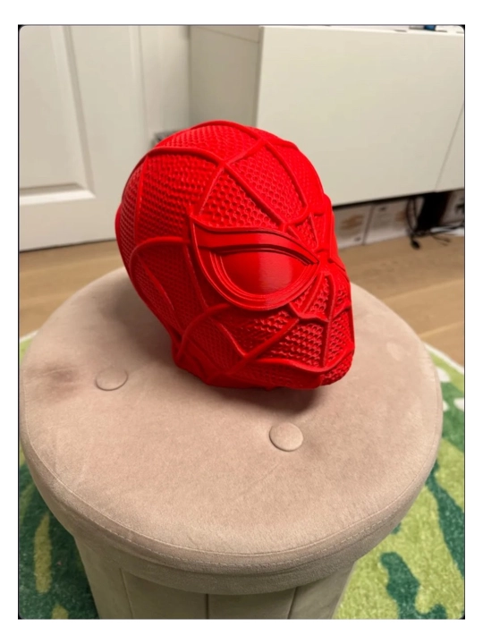 Подставка для наушников в виде маски супергероя, красная, 3D-печать