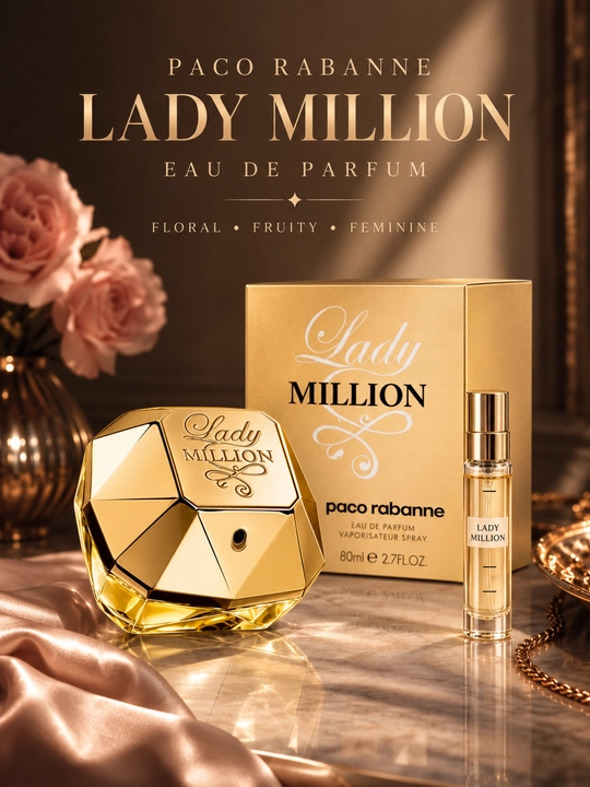 Женский парфюм Paco Rabanne Lady Million Eau de Parfum, 3–100 мл - 