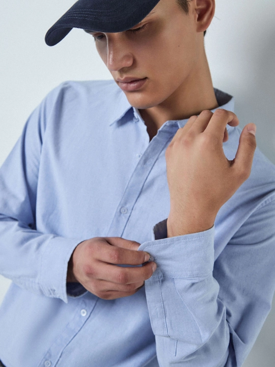 TERRA PRO Kuzgi erkaklar ko‘ylagi 100% paxta AW26CR2-19-23277