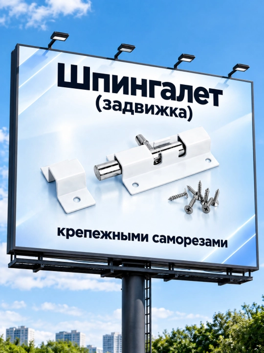 Замок для дверей и рам Шпингалет Зубер