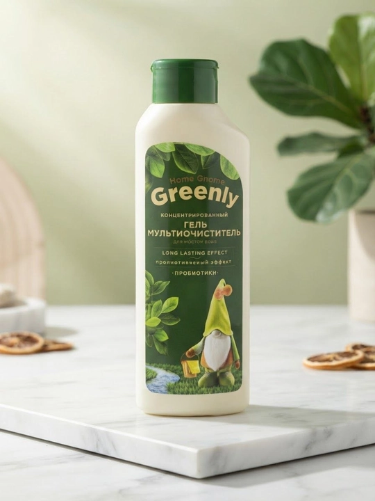 Greenly универсальный гель-мультиочиститель с пробиотиками для всех поверхностей - 