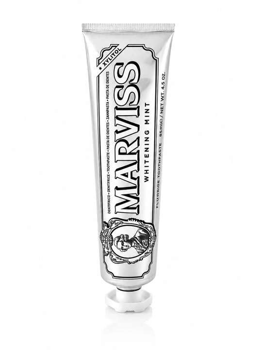 Oqartiruvchi effektga ega tish pastasi, MARVIS Amarelli Licorice Mint, 85 ml - 