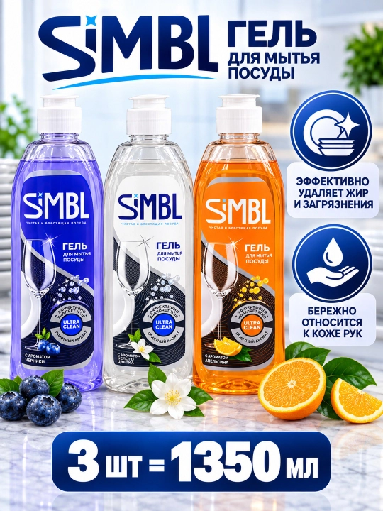 SiMBL idish yuvish geli, 450 ml - 