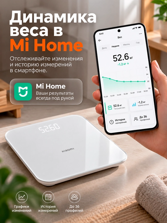 Aqlli polga tarozi Xiaomi Mijia S200