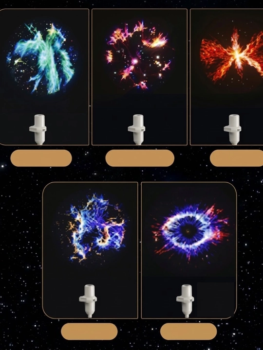 Bolalar uchun LED proyektor tungi chiroq, yulduzli osmon va koinot, USB chiroq, 3 disk