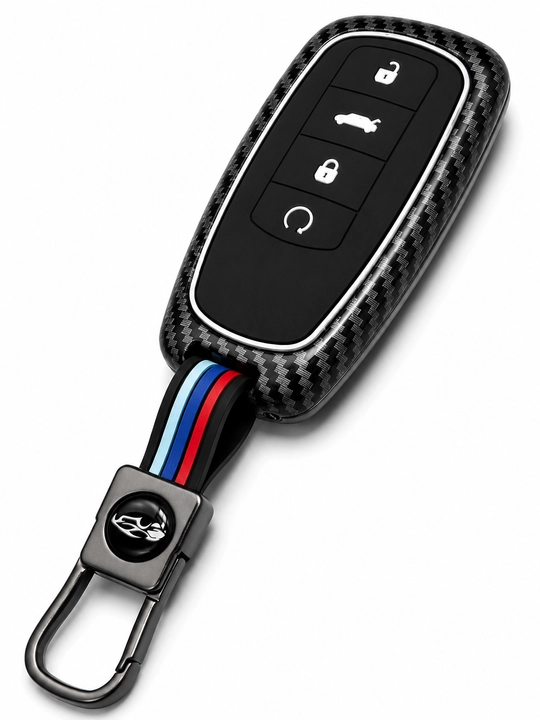 Металлический карбоновый корпус дистанционного ключа Chery 6/8 — чехол для смарт-ключа - 