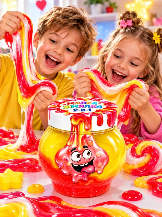 Игрушка детская GENIO KIDS-ART Мялка-жмялка,2-в-1