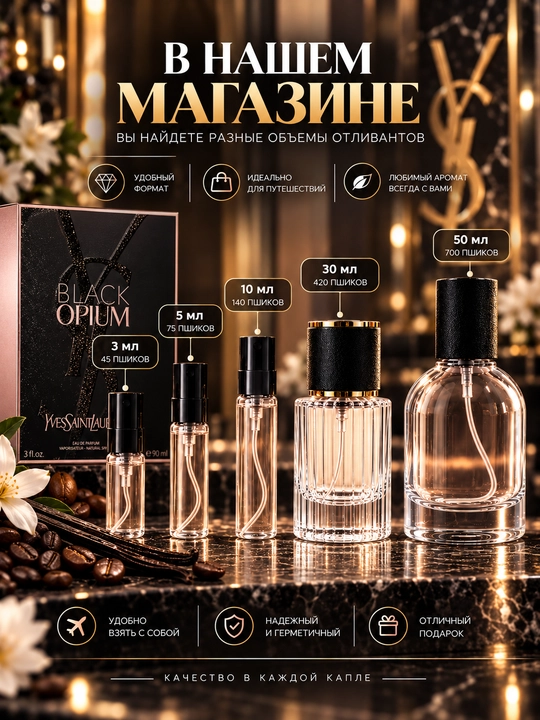 Atir Black Opium Yves Saint Laurent ayollar uchun, Shvetsariya