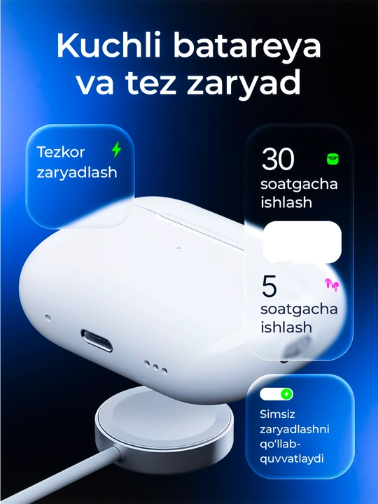 Pods Pro 3 ANC, Bluetooth quloqchinlari, simsiz naushnik, simsiz quloqchin, bluts naushnik