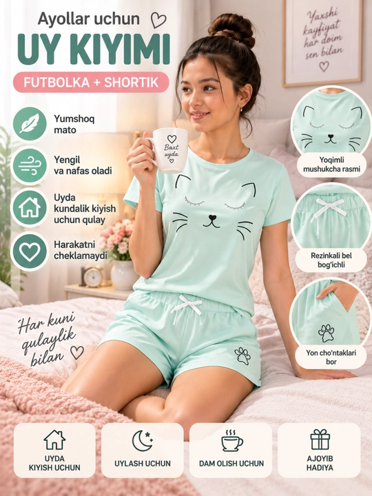 Futbolka va shortik komplekti